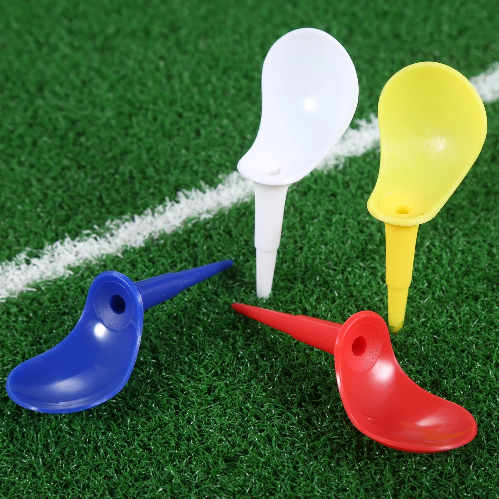 30 Pcs 83mm Plastic Golf Tee Tees Holder Replacement Driving Range Hitting Trainer Club  Training Tool Accessories Random Color