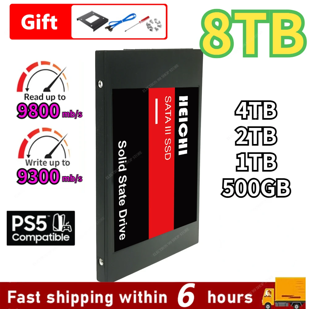 

8TB 500GB Solid State Drive 2TB M.2 SATA Interface Network Storage 1TB SSD Solid State Drive Hard Disk High Capacity for Laptops