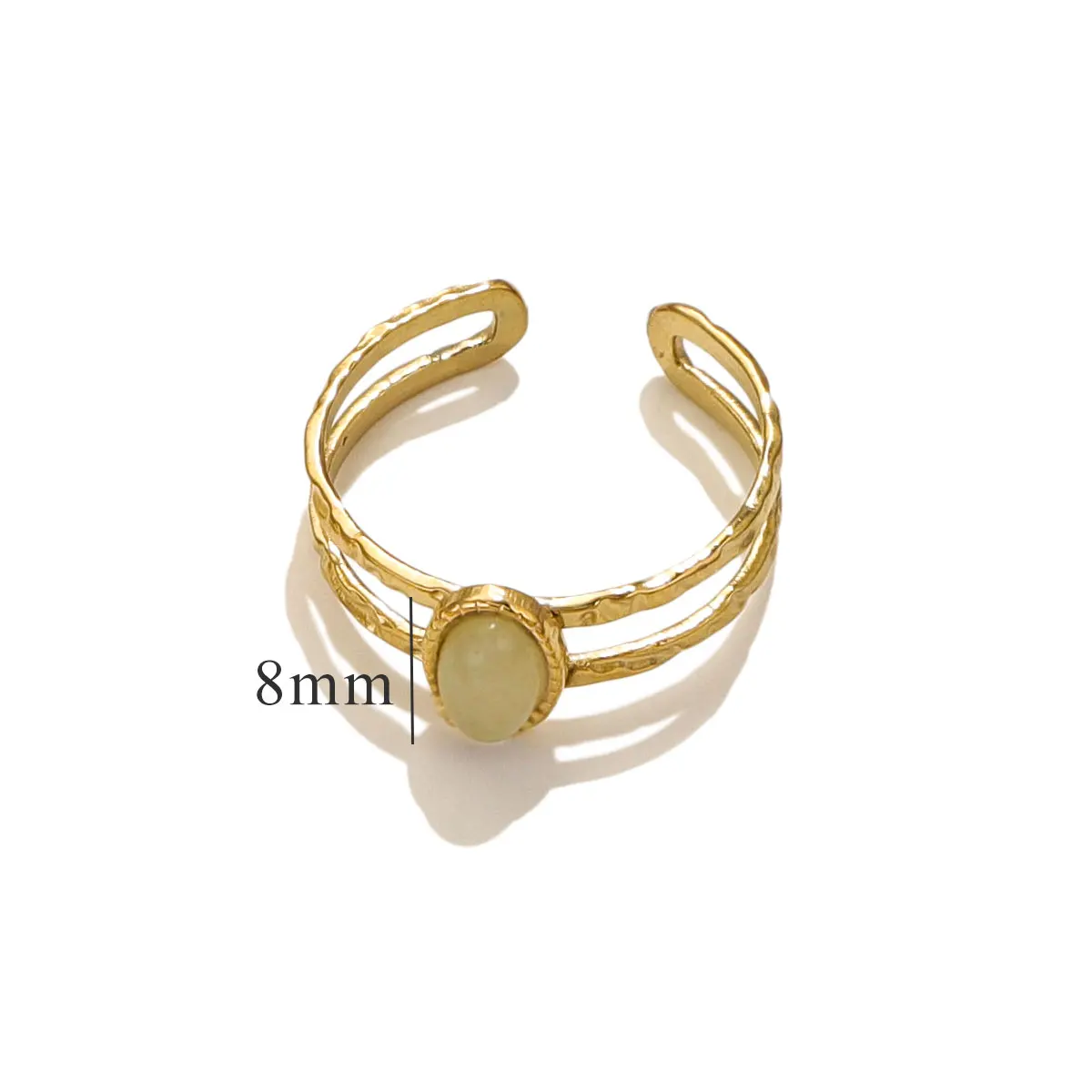 Turquoise Irregular Adjustable Rings - Trendy Fashion Jewelry