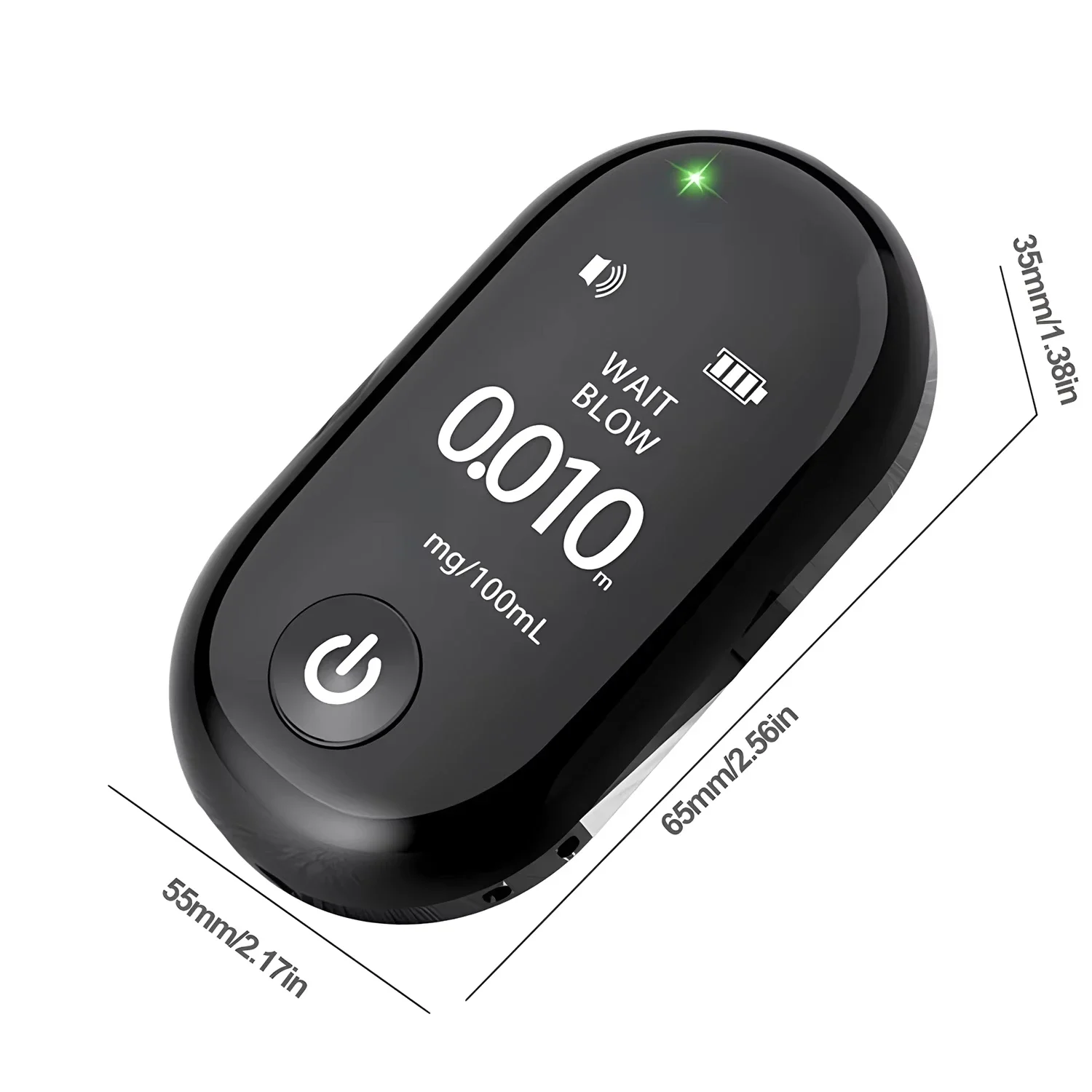 Mini Alcohol breathalyzer professional Alcoholometer USB Rechargeable Breath Alcohol Tester With Large battery capacity alcohol tester breath alcohol tester