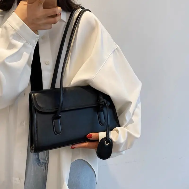 JIAERDI Vintage White Handbags Women New Retro Elegant Leather Shoulder Bags Ladies Hot Girls Chic Underarm Bag Purses Female