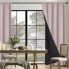 1/2PC Simple Modern Solid Color Blackout Curtain Suitable For Bedroom, Living Room, Balcony, Bay Window, Home Decoration 1