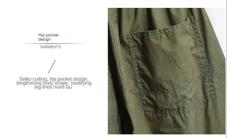 2024 frauen Retro Japanischen Arbeit Stil Geerntete Hosen Neutral Lose Elastische Taille Große Laterne Breite Bein Hosen Streetwear Frauen – Detail 6
