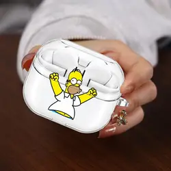 The Simpsons Clear Earphone Case Cover - Humorous Design - Buds 2 (Mix02)