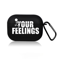 Creative Line Cute Black Earphone Case - Cartoon Protective Cover - Airpods Pro 2 (5)