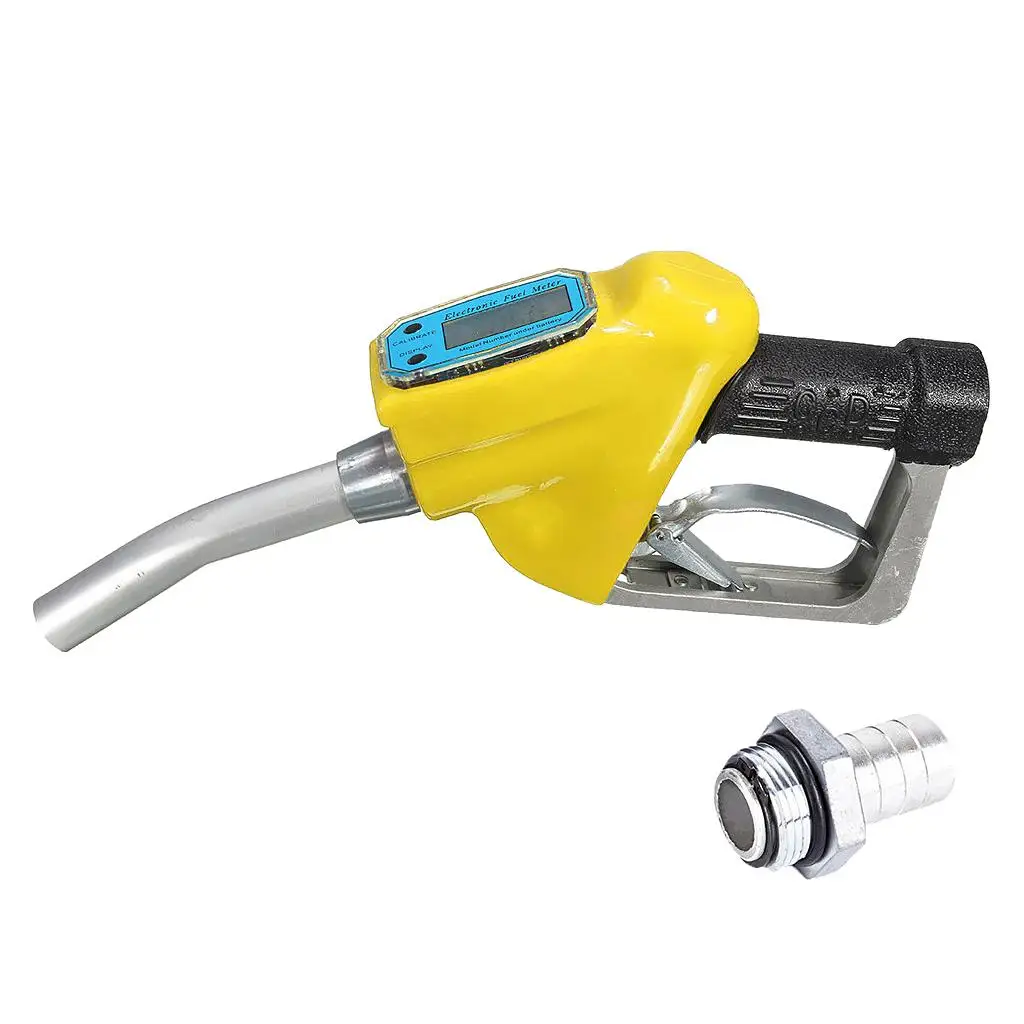 

Fuel Gasoline Nozzle Digital Flow Meter Fuel Delivery New
