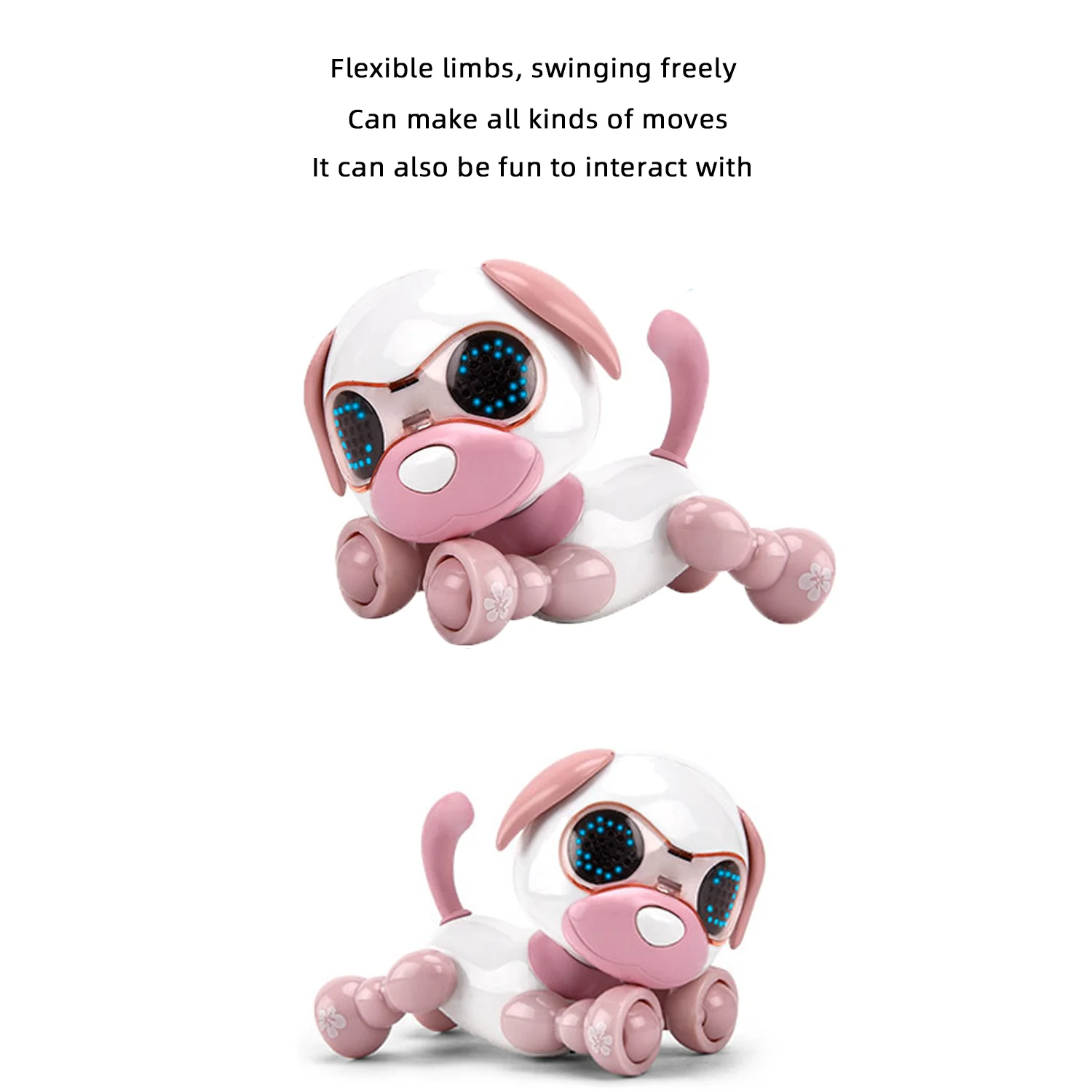 Early education intelligent recording dog, touch sensing singing, human-machine interaction charging lights children's toys 5