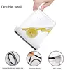 4pc Kitchen Food Storage Tank Miscellaneous Grain Storage Box 2.5L/4L Set Transparent PP Sealed and Waterproof Storage Container 2