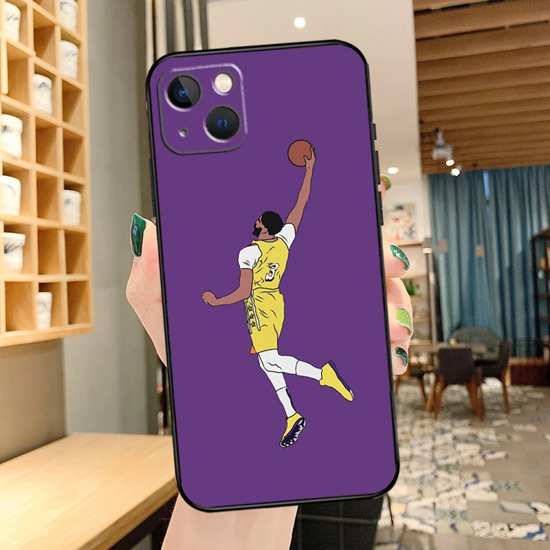 Custodia Per IPhone 13 Mini Con Motivo Giocatore Di Basket - Cover In Vetro Temperato 9H E TPU Antiurto - 5