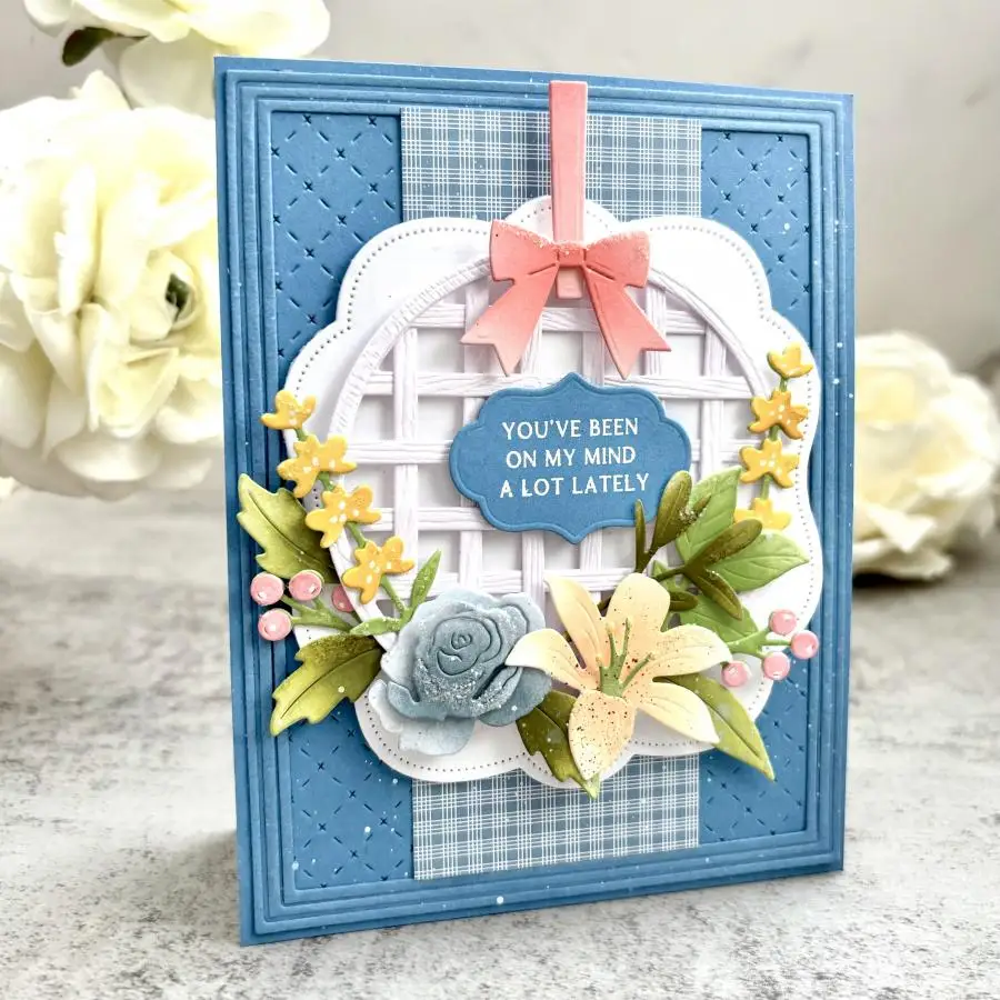 페이퍼트레이 잉크 인투 더 블룸스: 스프링 바스켓 금속 커팅 다이 스탬프 스텐실 DIY 스크랩북 다이어리 핸드메이드 2026년 3월 신제품