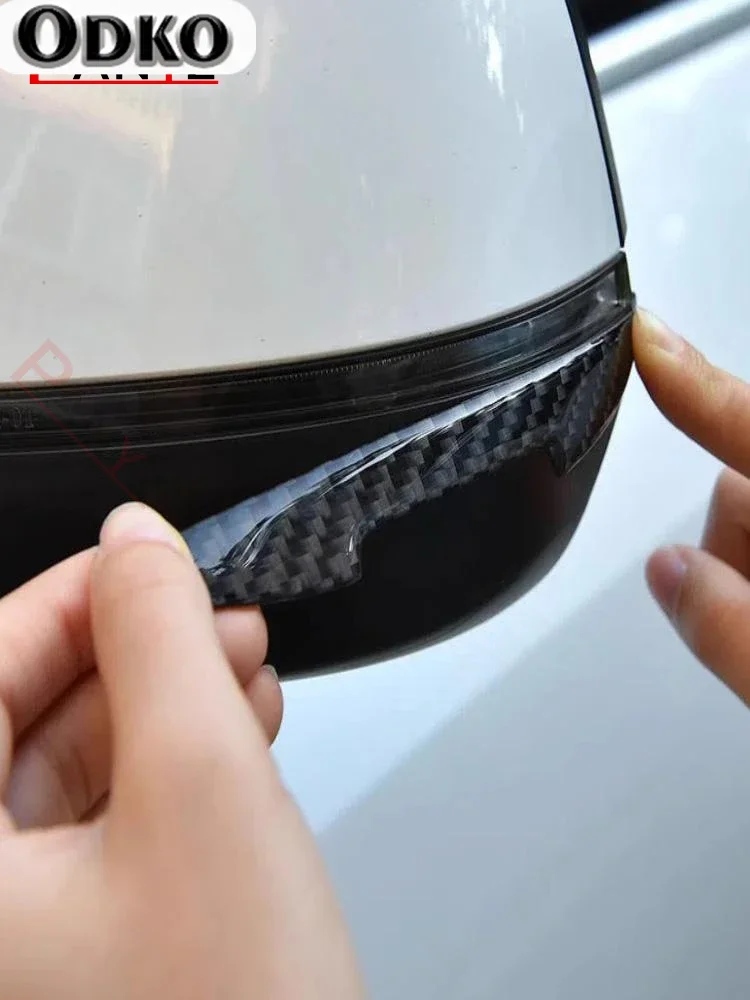4PCS Protective Strip Car Side Door Edge Carbon Fiber car door edge guards car door stickers Anti-scratch Stick Decorative