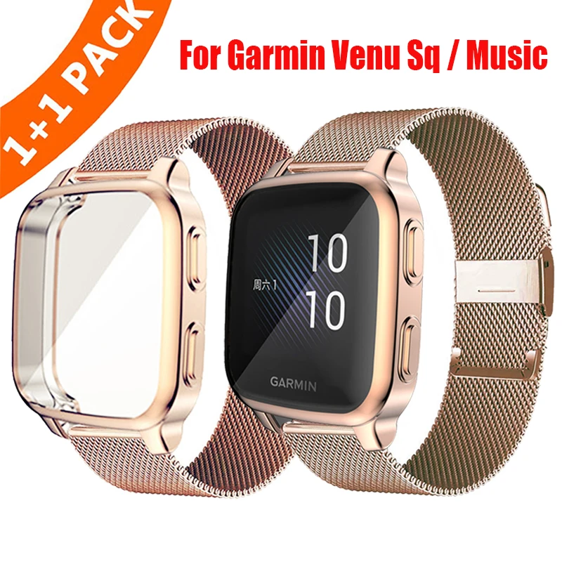 中古 Garmin くじく Venu Sq 2 music ライトグレー 本体