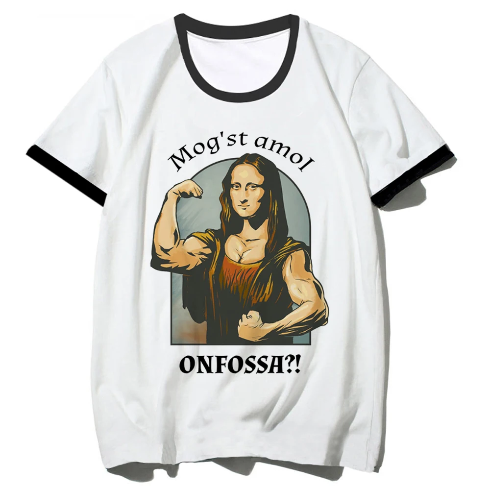 

Muscle top women comic tshirt female Japanese y2k funny clothes