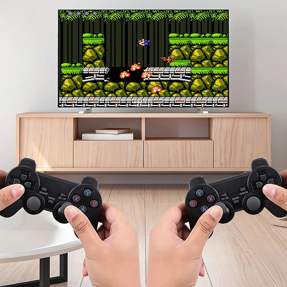 Consola de videojuegos M8 4K HD, 20000 juegos integrados para PS1/FC/GBA,  mando inalámbrico, TV, mando Retro - AliExpress