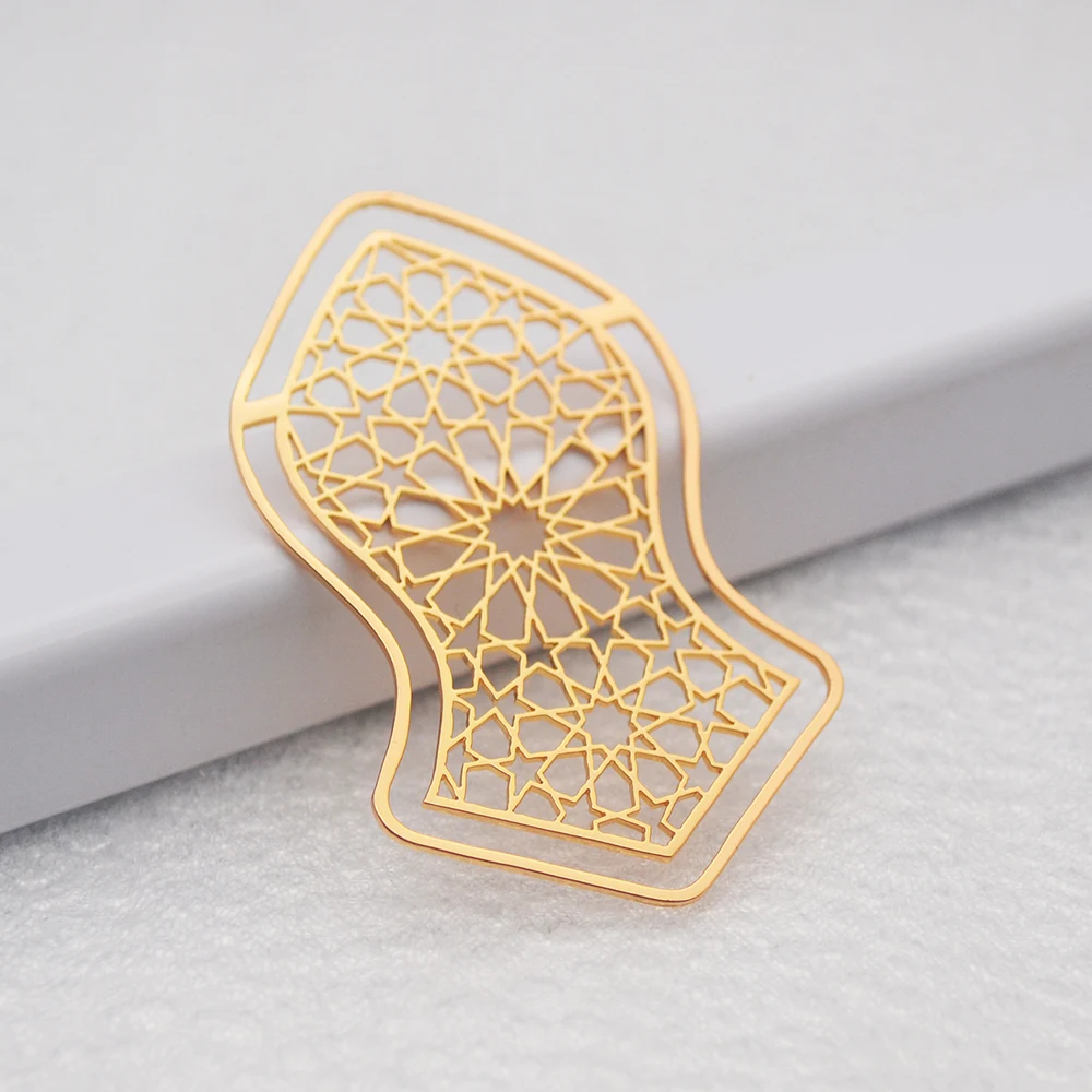 Metal Bookmark Stainless steel Arabic style Bookmarks Stationery Supplies Producing Various Shapes As Student Gifts
