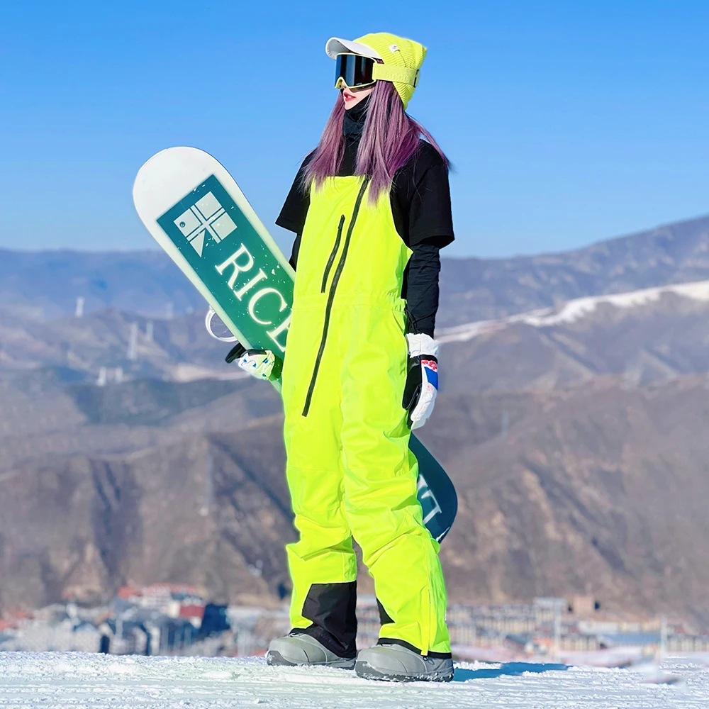 Ski Pants Women Snow Pants Men Waterproof Warm Loose Windproof Overalls  Snowboard Wear Jumpsuit Snow Cloth Trousers Winter Pants