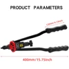 BT-607 Hand Threaded Rivet Nuts Tool Riveter with 110pcs Rivet Nuts M3 M4 M5 M6 M8 M10 M12 1/4 10-24 5/16 3/8 Rivnut Rivet Tool 4