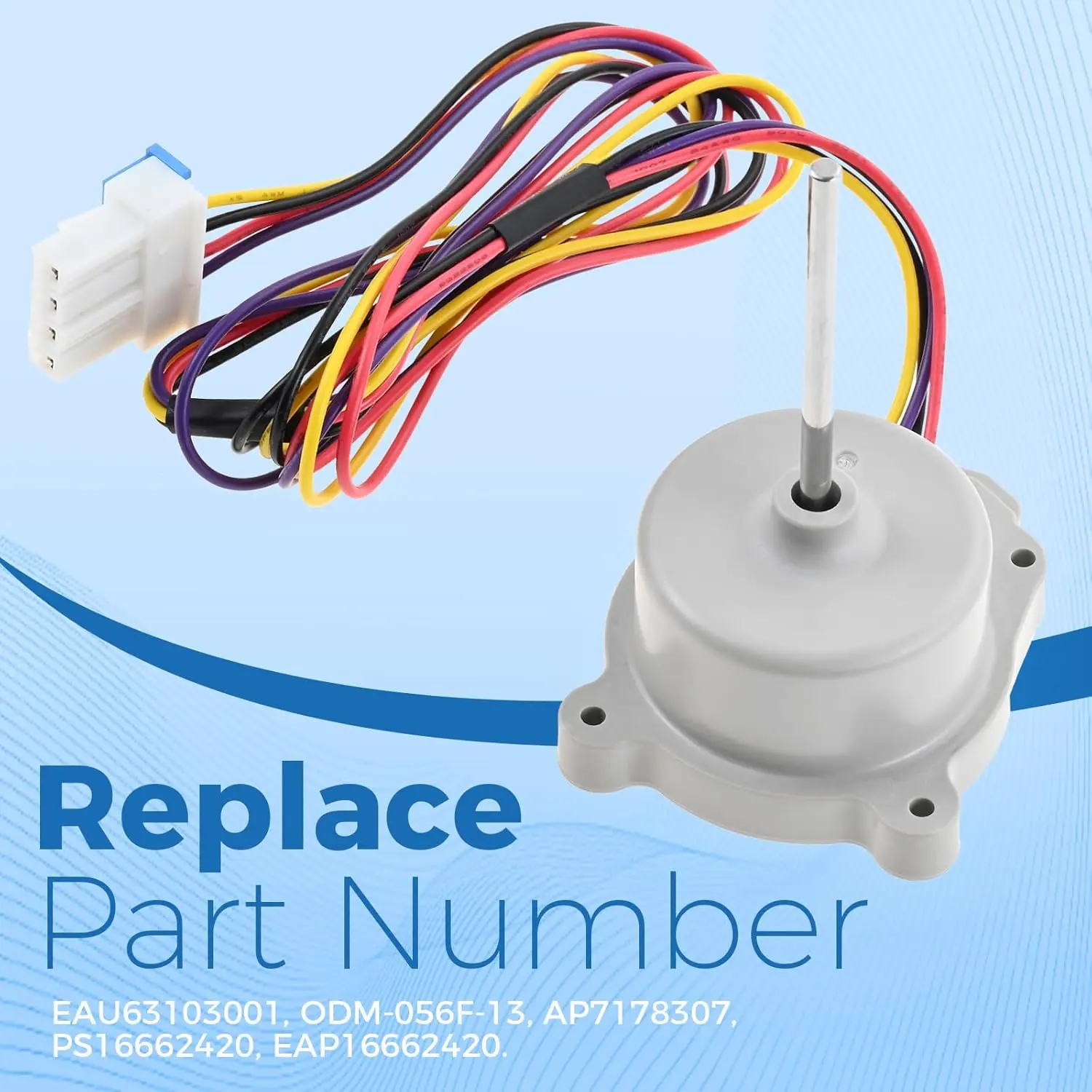 EAU65058313 Refrigerator Evapoartor Fan Motor Replacement For EAU63103001 AP7178307 ODM-056F-13 PS16662420 EAP16662420 Compatible With Ken More LG - View #8