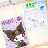 450Pcs Sanrio Sticker Book Cartoon Kawaii Kuromi Hello Kitty Melody Goka Card Stickers Hand Account Decoration For Girls Gift 3