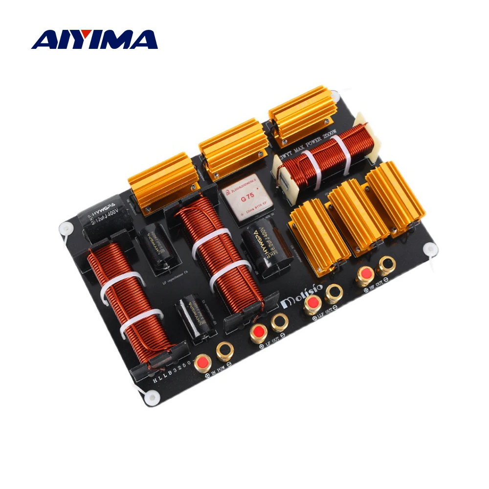

AIYIMA 2-канальный 1800 Вт 2500 Вт спикер кроссовера с двумя басами Hifi Профессиональный делитель частоты фильтр для 12-18 дюймового динамика