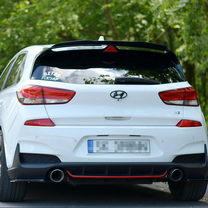 For Hyundai I30N MK3 MK3.5 Hatchback Rear Roof Lip Spoiler Wing Maxton Style Car Tail Wing Decoration Car Accessories Tuning