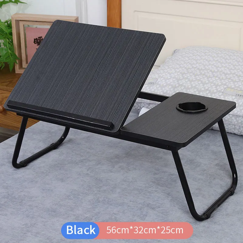 Multi-level Lifting Laptop Table Folding Computer Table Bed Small Card Slot Cup Holder Study Desk Laptop Stand Accessories