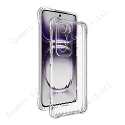 Premium Shockproof Anti-Falling Soft Silicone TPU Case - Original Back Cover for OPPO Reno12 Pro Global 2024 (Clear)