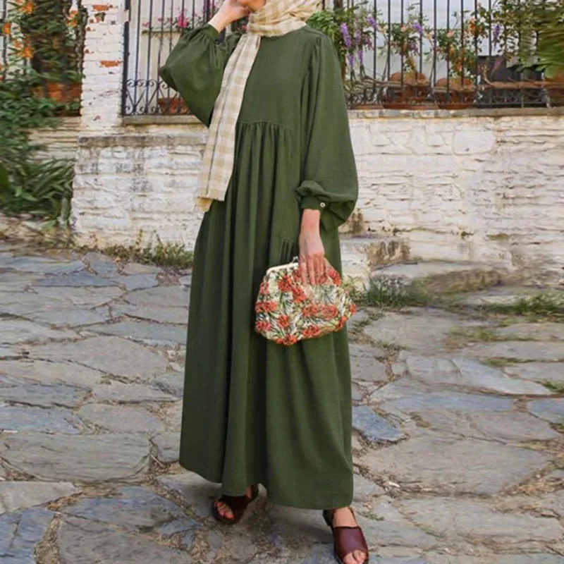 Ramadan Abaya Femme Muslim Hijab Dress Turkey Kaftan Caftan Muslim For Women Vestido Islam Worship Service Clothing Robe