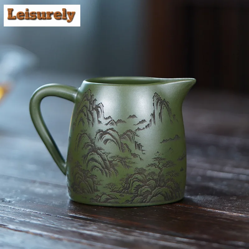 270ml Yixing Zisha Tea Pitcher Tea Divider Serving Cup Cha Hai Dispenser Household Justice Cup Fair Mug Tea Items Accessories