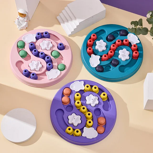 Dog Puzzle Toys Slow Feeder Interactive Increase Puppy IQ Food Dispenser Slowly Eating NonSlip Bowl Pet Cat Dogs Training Game 4
