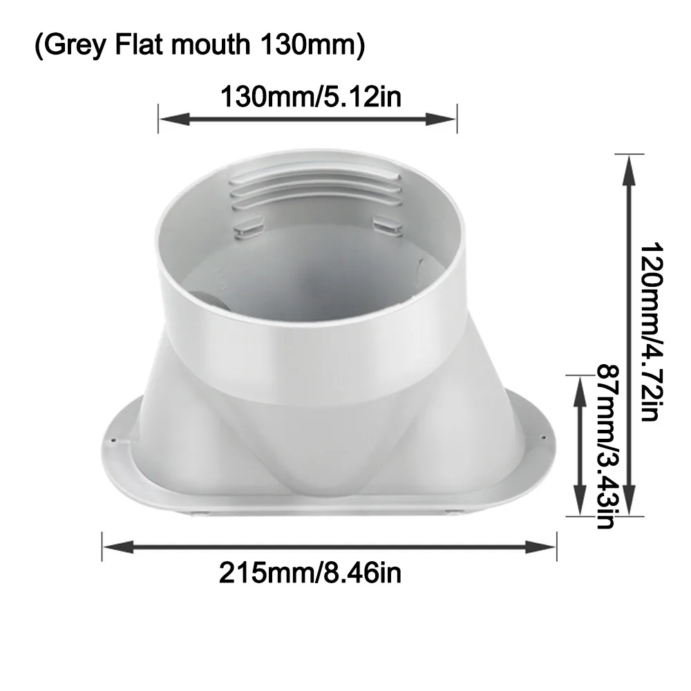 Universal Exhaust Hose Adapter for Air Conditioners - Round/Square Shaped Duct Connector