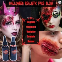 60ml Halloween Plasma Spray Simulation Vampire Fake Blood Zombie Fake Blood Lifelike Props Horror Bady Paint Cosplay DIY Toy 2
