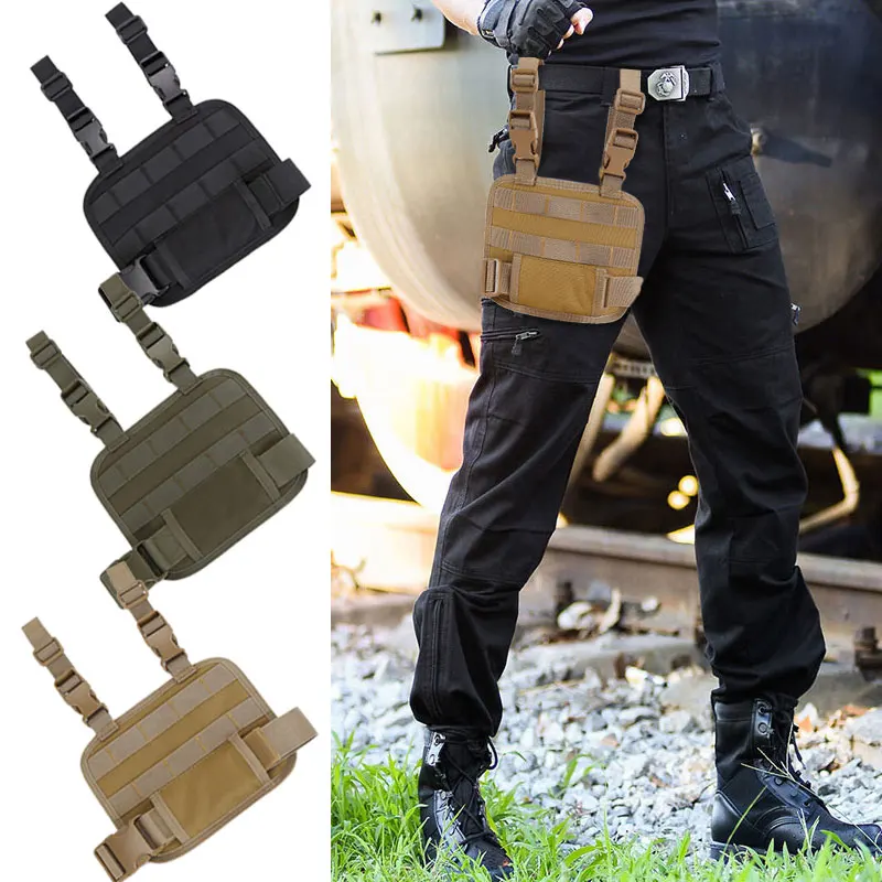 

Tactical Drop Leg Molle Gun Holster Platform Magazine Pouch Holster Thigh Rig Panel Pistol Mag Pouch Hunting Accessories