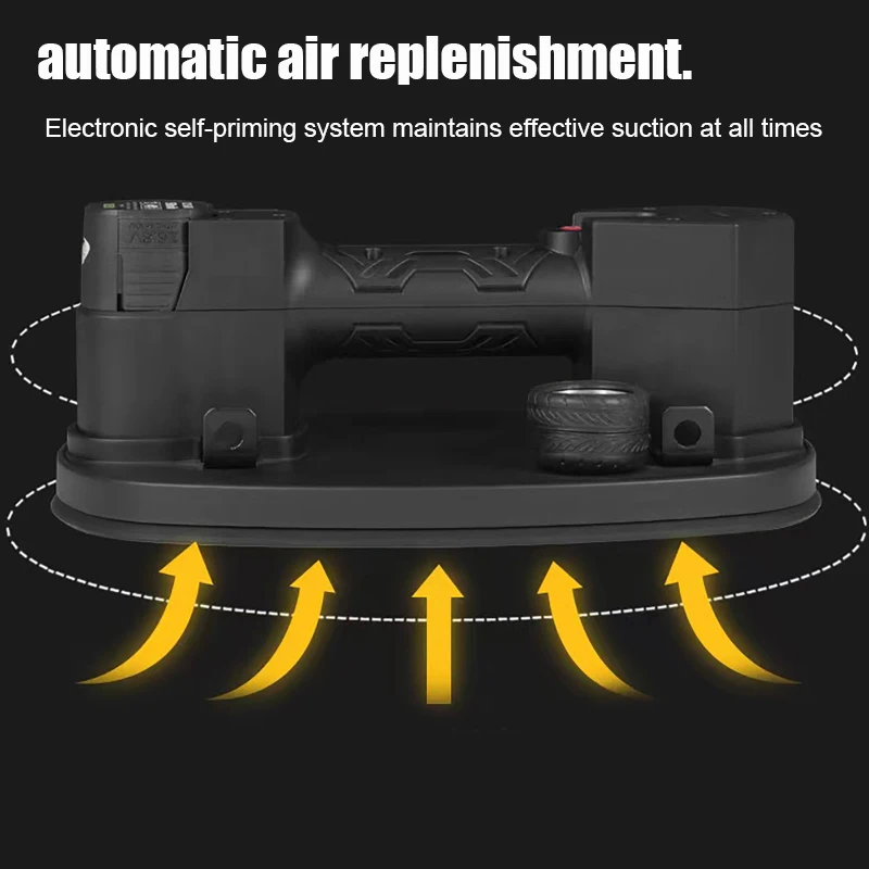 220kg Load Lithium Battery Vacuum Suction Cup Electric Suction Lifter Vacuum Glass Intelligent Suction Cup Air Pump Lifting Tool