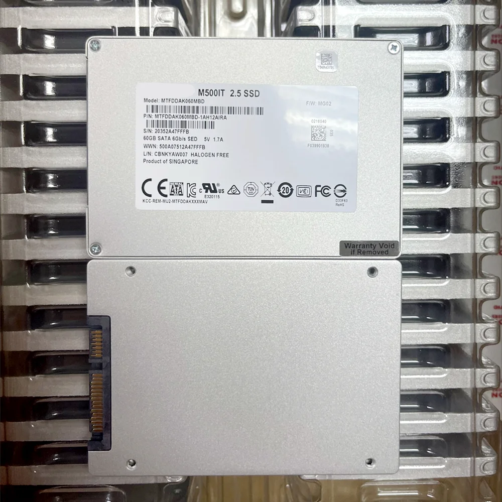 

Brand New 60GB M500IT 2.5'' MLC SSD SATA3 Industrial Grade Solid State Drive For Laptop Desktop