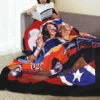 Dukes Of Hazzard T 1980S Retro Throw Blanket Blanket Personalized Warm Bedroom AntiPilling 4
