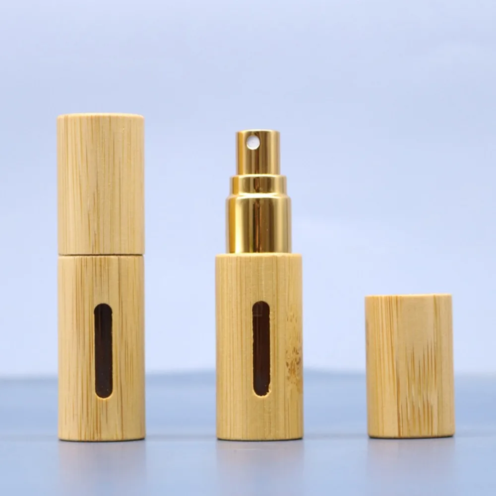 5ml 10ml Bamboo Spray Bottle for Travel, Portable Refillable Mini Cosmetic Container, E... - SKU BSB01143 - UGI Packaging