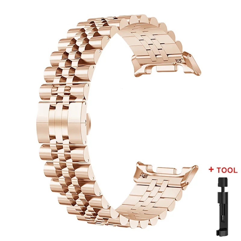 Elegant Stainless Steel Metal Watch Strap Bracelet