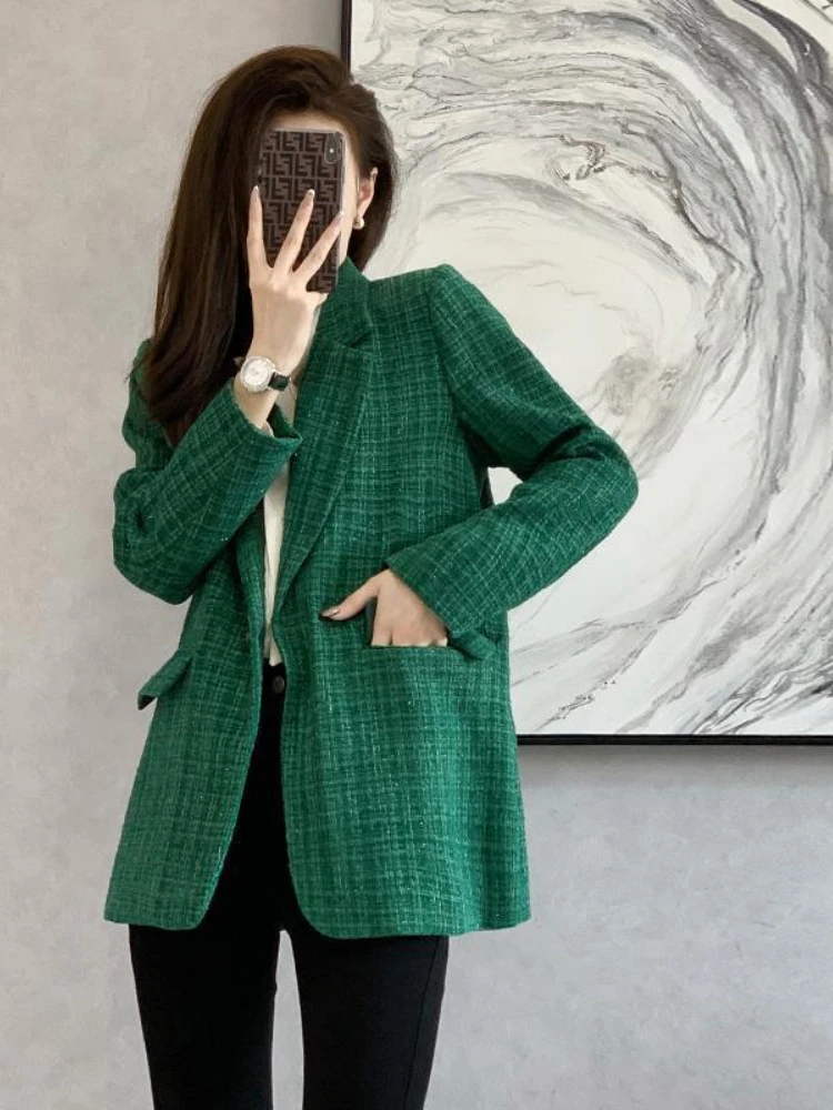 

Women Coat Korean Style Fashion Loose Leisure Autumn Small Blazer Women's Versatile Solid Color Top Female Jacket Commuting Coat