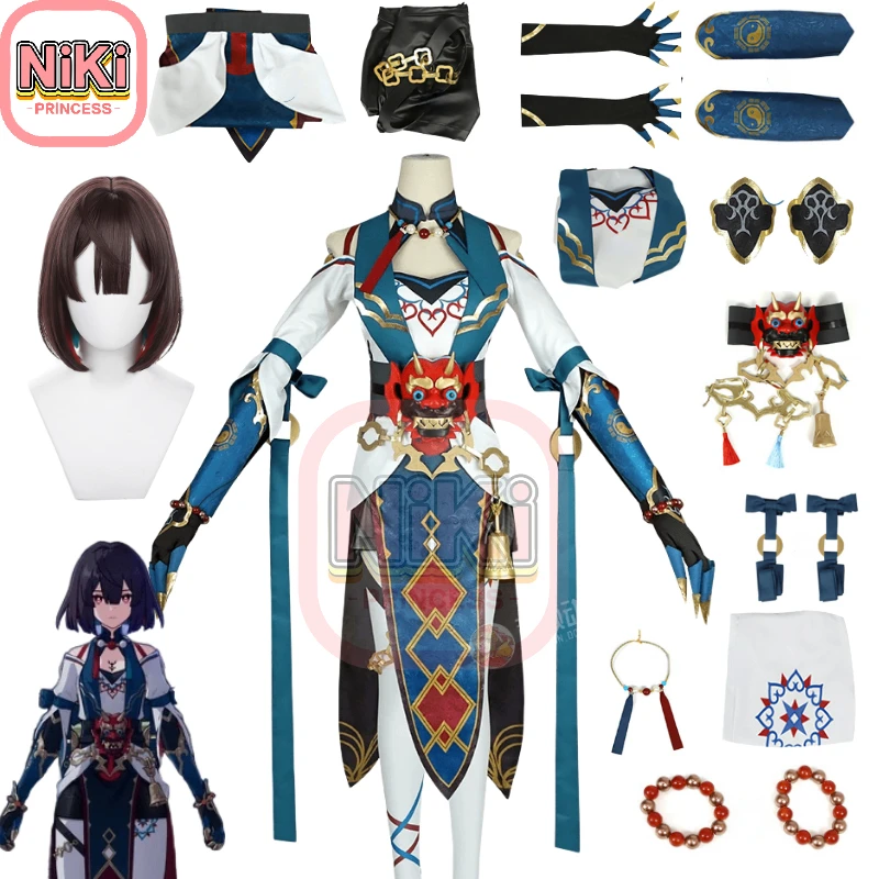 

Star Rail Xueyi Cosplay Costume Honkai Star Rail Cos Ten-Lords Commission Xue Yi Costume and Cosplay Wig