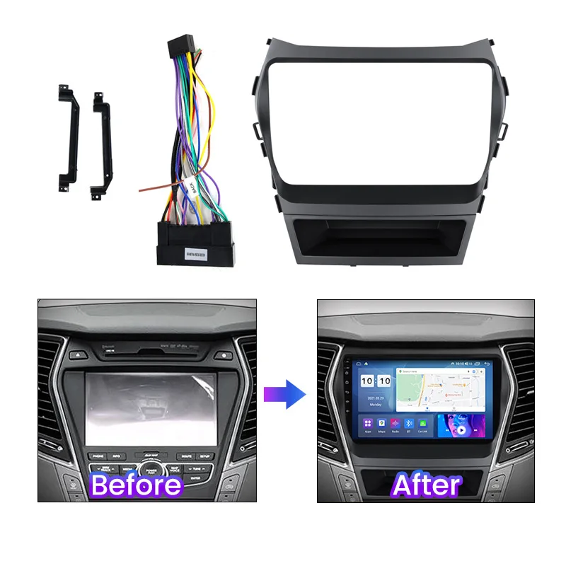 FELLOSTAR  DVD Ƽ̵   ,  IX45 2013 2014 2015 2016 2017  г GPS    ŰƮ, 9 ġ