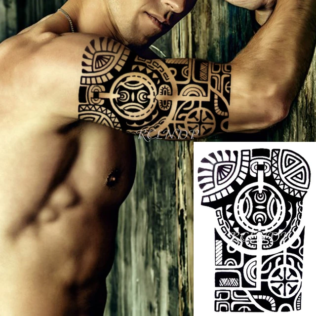 Autocollant de tatouage temporaire, étiquette de crâne, grande taille, étanche, Flash d'art corporel, faux tatouage, pour filles, hommes et femmes 3