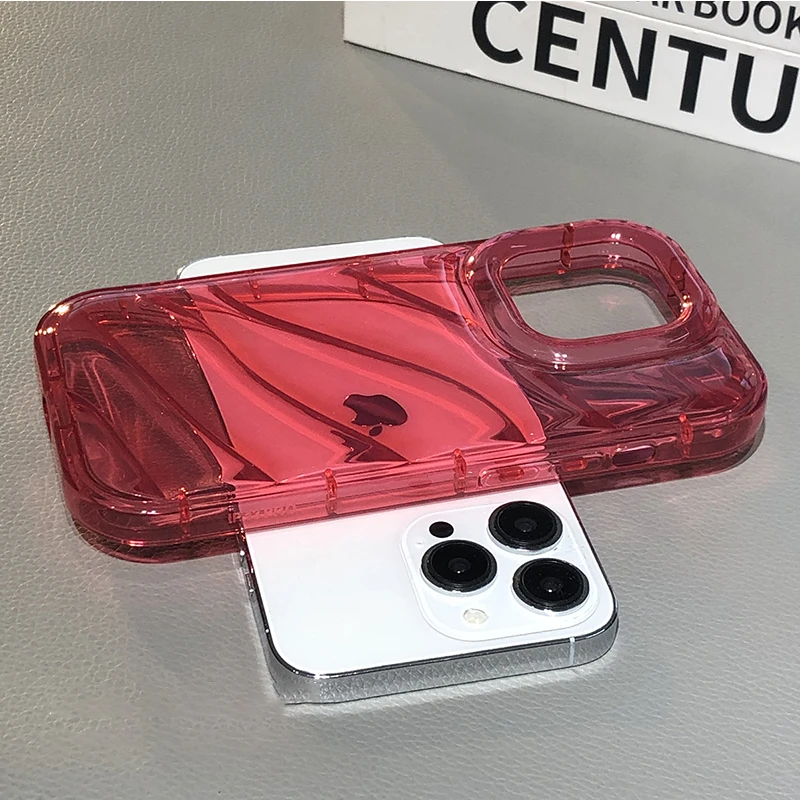 thumbnail image 1 of Luxury Transparent Shockproof Buffer Cushion Case for iPhone 15 14 13 12 11 Pro X XR XS Max 7 8 Plus Soft Clear Silicone Cover, 1 of 5