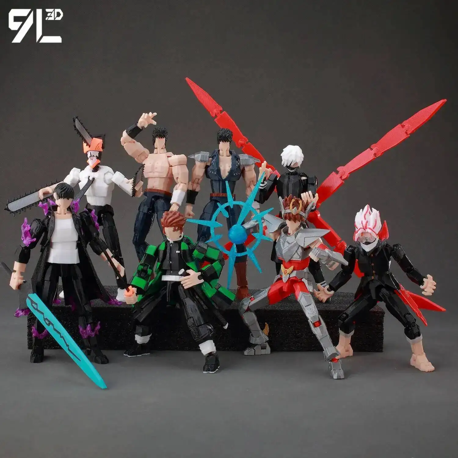 9L3D Multi-Joint-Gelenkfigur Dummy13 Jujutsu Kaisen Kenjaku Brain Entity Satoru Gojo Lucky13 Desktop-Display Figurenmodell – Detail 7