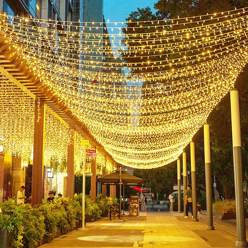 

10m-100m Wedding Fairy String Lights LED Outdoor Garland Home Decor For Garden 2023 Christmas Ramadan Birthday Decoration 2024