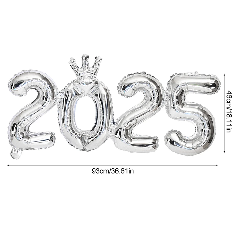 Globos de Papá Noel, muñeco de nieve, alce, número 2025, globos de aluminio, decoración para el hogar, fiesta de Navidad, Año Nuevo, suministros de decoración de Navidad 2024