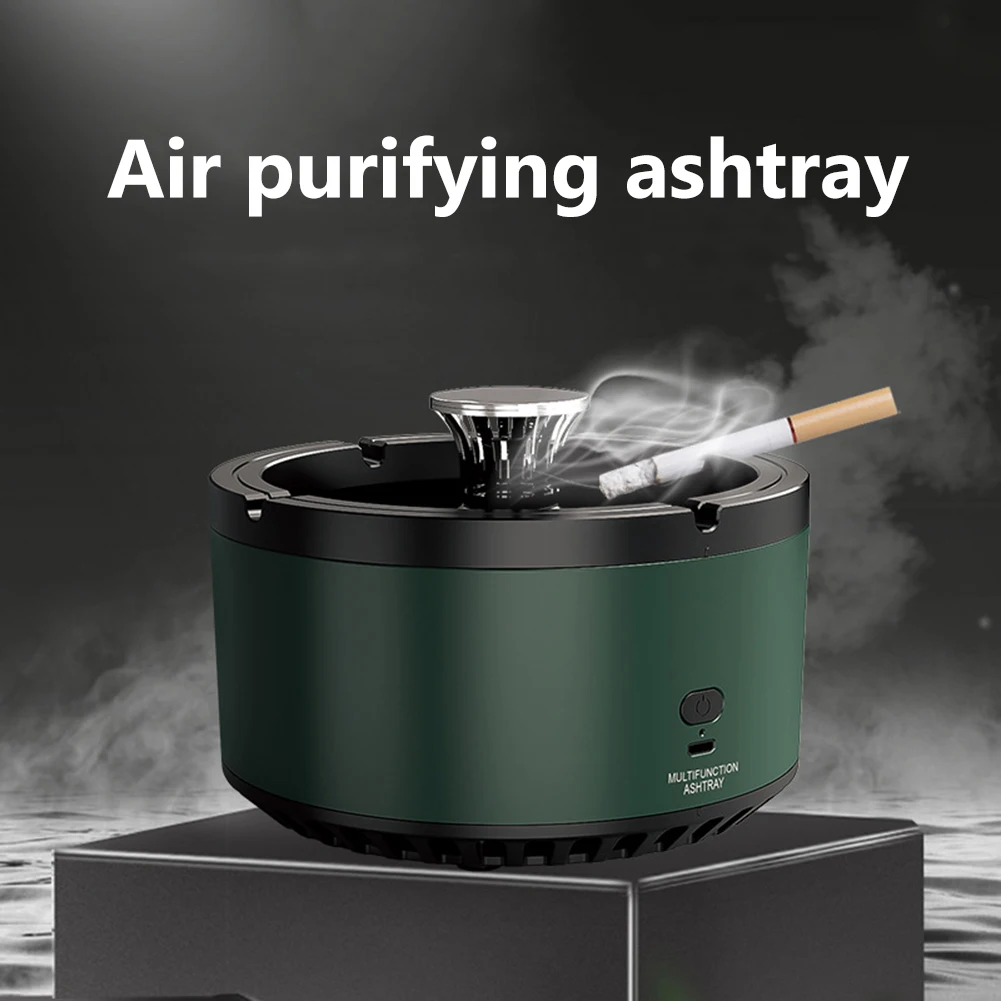 Multipurpose Air Purification Ashtray Anion Purification Practical  Automatic Purifier Ashtray Portable Gadgets for Family Office