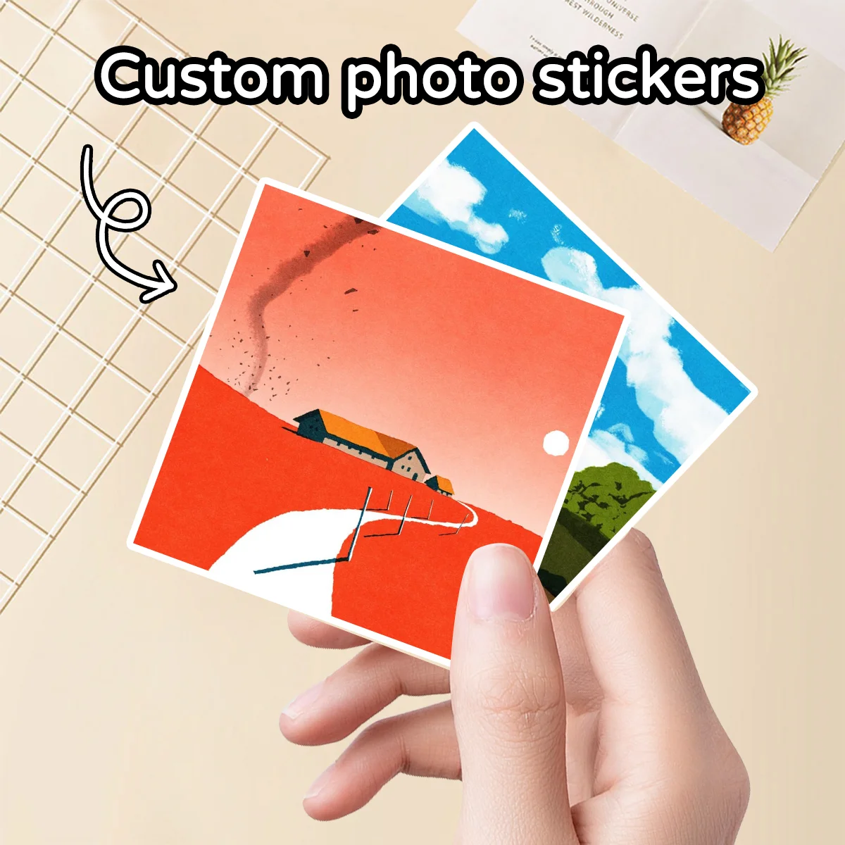 Personalized Pet Photo Stickers for Laptops, Water Bottles, and Phone Cases
