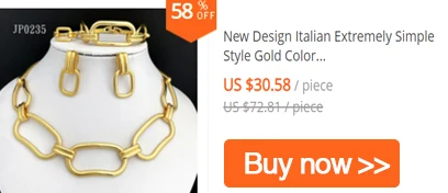 Nigeria Gold Plated Beads Jewelry For Women Dubai Fashion Gold Color Necklace Earring African Women Wedding Party Accessories