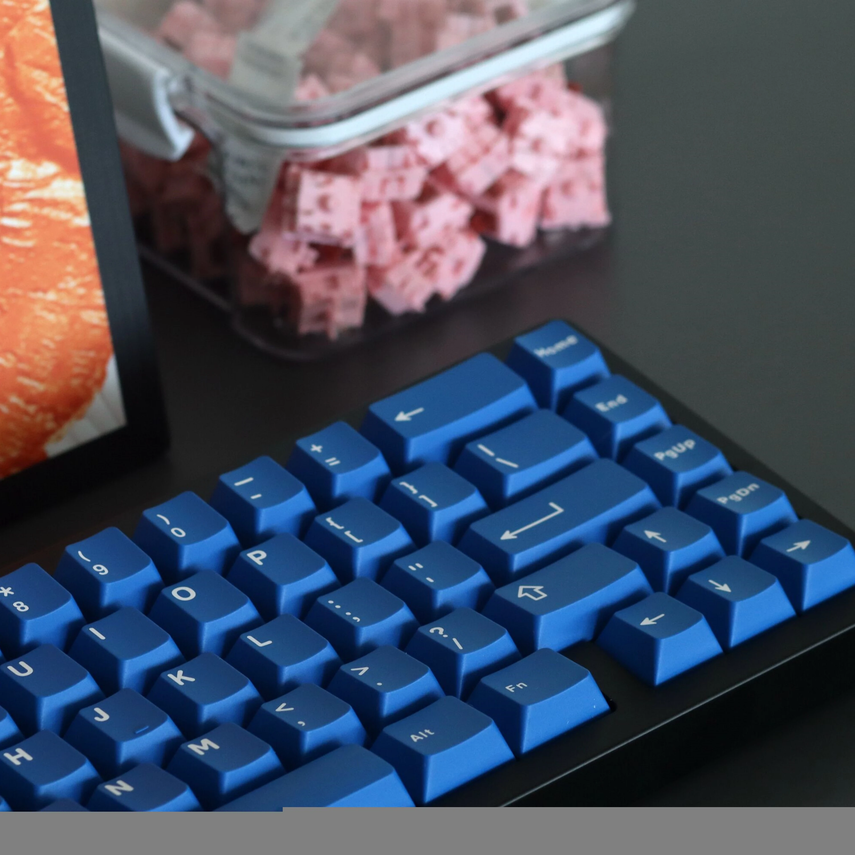 Abs Double Shot Key Caps Keycaps Azuis Cherry Perfil Keycap Ícone Gmk Clássico 61 64 68 84 87 96 980 104 132 Chaves Set - Imagem 2